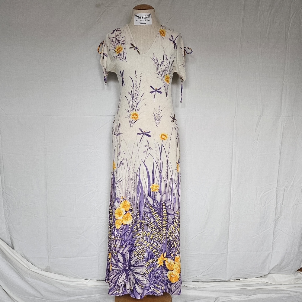 1970s Butterfields Dragonfly Dress